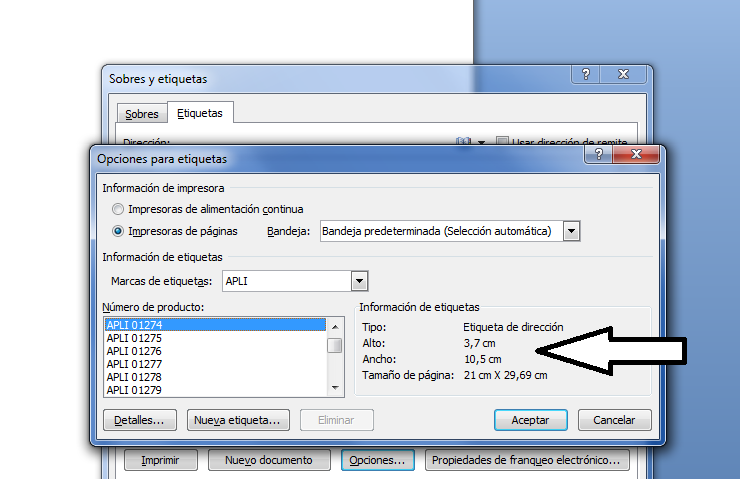Comprar etiquetas apli
