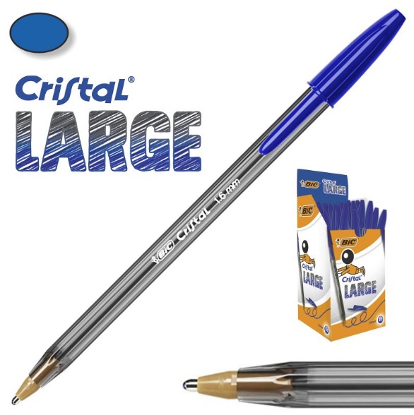 Bolígrafo Bic cristal large: punta gruesa